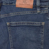 Lauren Ralph Lauren High Rise Straight Jeans In Maxen Wash