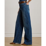Lauren Ralph Lauren High-Rise Wide-Leg Jean In Atecco Wash