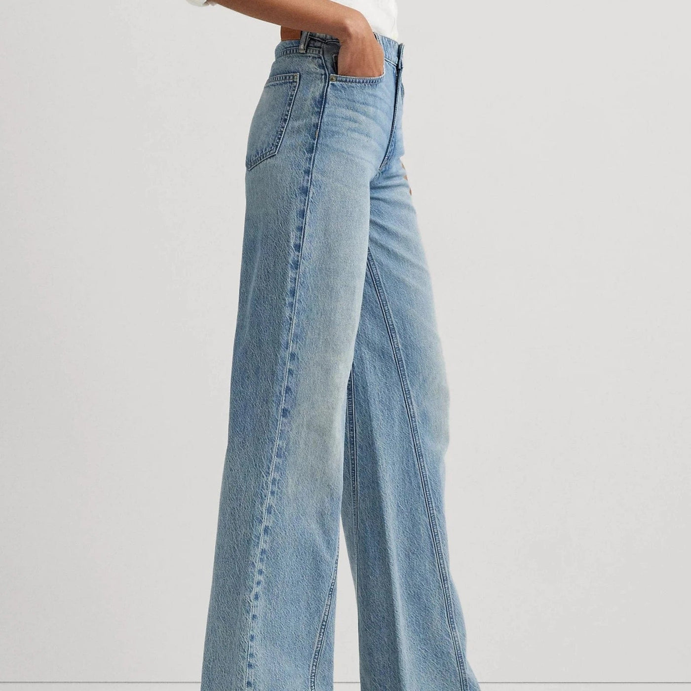 送料関税込み☆ LAUREN RALPH LAUREN HIGH-RISE WIDE-LEG デニム Polo Ralph Lauren High-rise Wide-leg Jean | David Jones