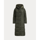 Lauren Ralph Lauren Hooded Channel-quilted Down Puffer Coat In Litchfield Loden