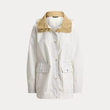 Lauren Ralph Lauren Hooded Funnelneck Anorak In Cream