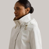 Lauren Ralph Lauren Hooded Funnelneck Anorak In Cream