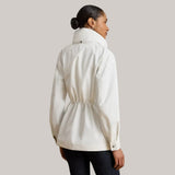 Lauren Ralph Lauren Hooded Funnelneck Anorak In Cream