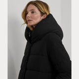 Lauren Ralph Lauren Insulated Hooded Down Coat in Black