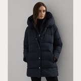 Lauren Ralph Lauren Insulated Hooded Down Coat in Dark Navy