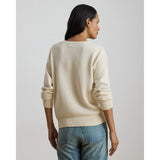 Lauren Ralph Lauren Intarsia-Knit Dachshund Cotton Jumper In Mascarpone Cream