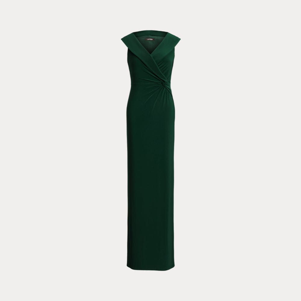ralph lauren jersey off the shoulder dress Lauren Ralph Lauren Jersey Off-the-Shoulder Gown