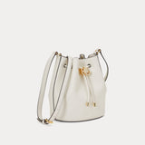 Lauren Ralph Lauren Leather Medium Andie Drawstring Bag Vanilla
