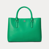 Lauren Ralph Lauren Leather Small Marcy Satchel Palm Leaf