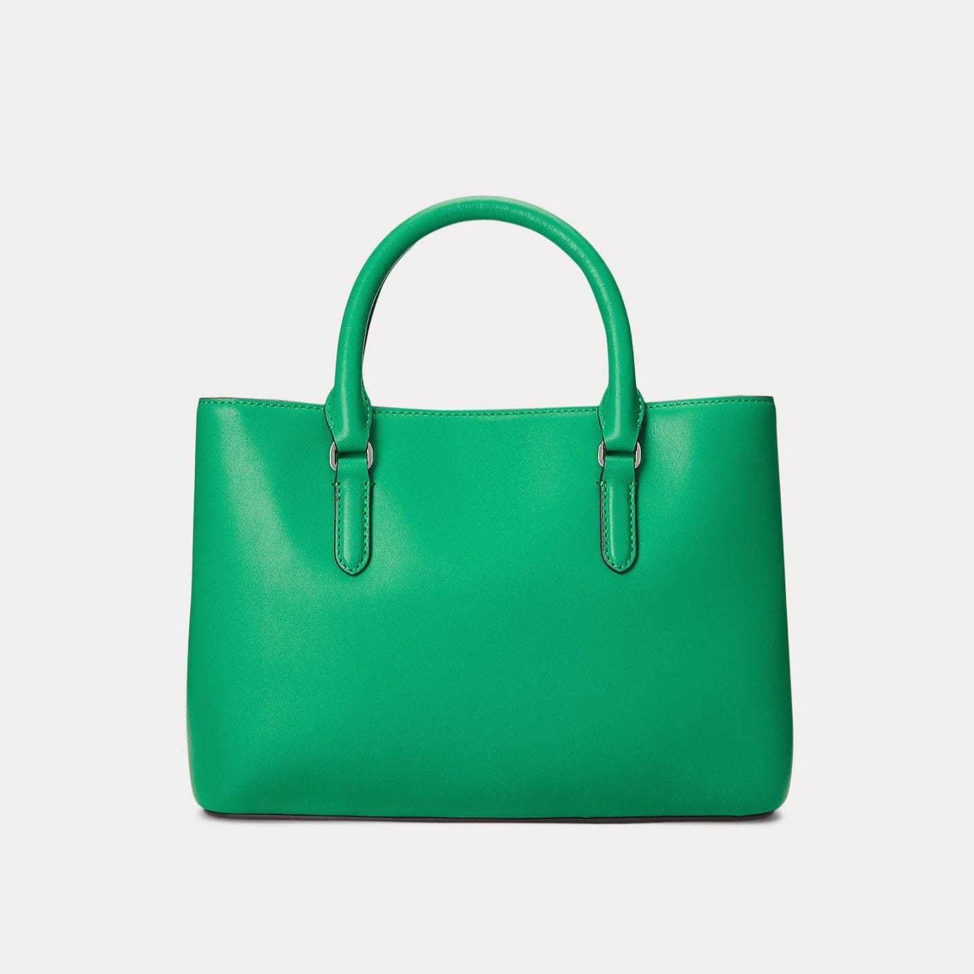 Lauren Ralph Lauren Leather Small Marcy Satchel Palm Leaf
