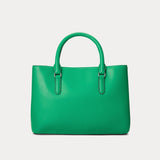 Lauren Ralph Lauren Leather Small Marcy Satchel Palm Leaf