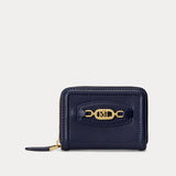 Lauren Ralph Lauren Leather Zip Wallet French Navy