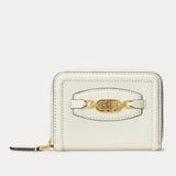 Lauren Ralph Lauren Leather Zip Wallet Vanilla