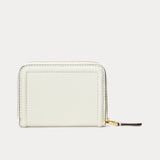 Lauren Ralph Lauren Leather Zip Wallet Vanilla