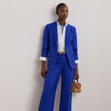 Lauren Ralph Lauren Linen-Blend Twill Blazer In New Sapphire