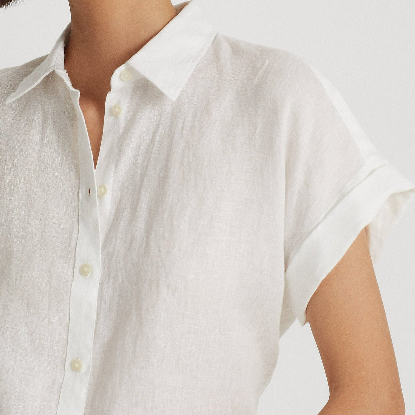 ラルフ・ローレン Lauren Ralph Lauren Linen Dolman-Sleeve Shirt レディース シャツ トップス White s7-1332986_lifestyle?wid=1200&