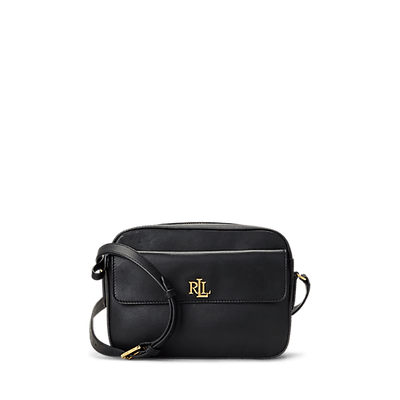 Lauren Ralph Lauren Marcy Camera Medium Crossbody Bag in Black