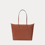 Lauren Ralph Lauren Medium Keaton Nylon Tote Bag In Red Terracotta