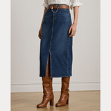 Lauren Ralph Lauren midi-length pencil Skirt In Atecco Wash