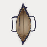 Lauren Ralph Lauren Nylon Medium Keaton Tote Bag In Navy