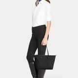 Lauren Ralph Lauren Nylon Small Tote Black