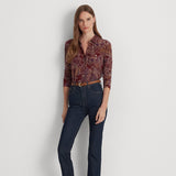 Lauren Ralph Lauren Paisley Stretch Jersey Shirt