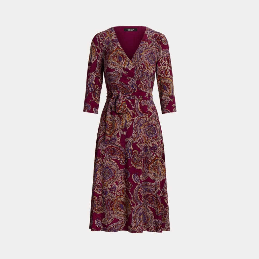 ralph lauren paisley jersey dress Lauren Surplice swatch:icon-long-sleeve-dress-477