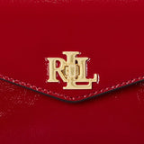Lauren Ralph Lauren Patent Leather Small Farrah Satchel In Festive Red