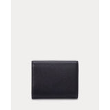 Lauren Ralph Lauren Pebbled Small Cameryn Flap Wallet In Black