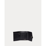 Lauren Ralph Lauren Pebbled Small Cameryn Flap Wallet In Black