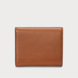 Lauren Ralph Lauren Pebbled Small Cameryn Flap Wallet in Lauren Tan