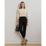 Lauren Ralph Lauren Ponte Ankle Trouser In Black
