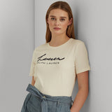 Lauren Ralph Lauren Sequinned Logo Jersey Tee