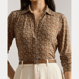 Lauren Ralph Lauren Slim Fit Geo-Print Jersy Shirt