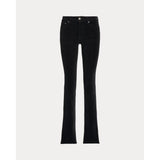 Lauren Ralph Lauren Stretch Corduroy Straight Trouser In Black