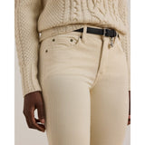 Lauren Ralph Lauren Stretch Corduroy Straight Trouser In Mascarpone Cream