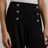 Lauren Ralph Lauren Stretch Jersey Wide-Leg Trouser In Navy