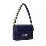 Lauren Ralph Lauren Sydnee Leather Shoulder Bag French Navy