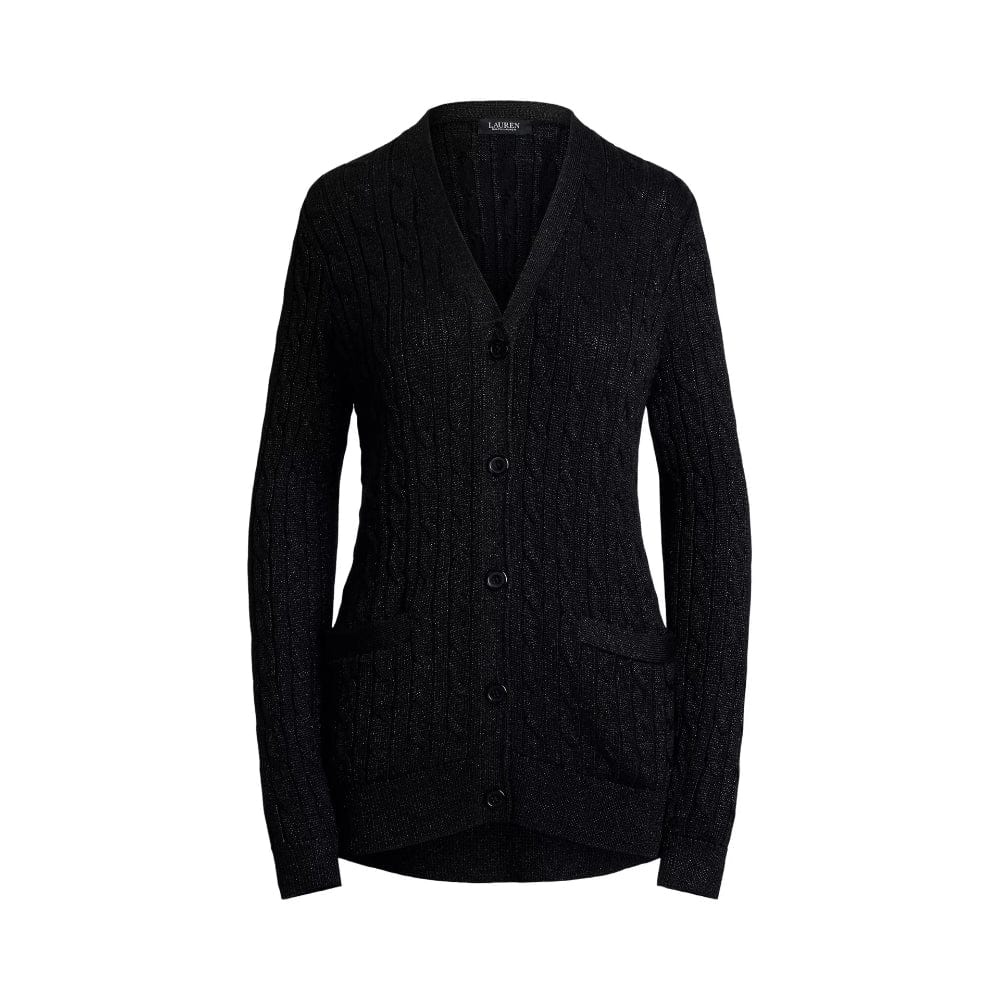 Lauren Ralph Lauren Taibert Long Cardigan In Black