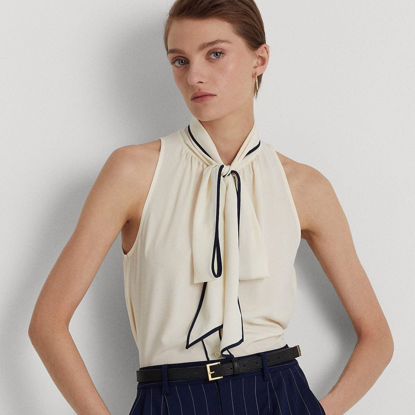 ralph lauren tie blouse