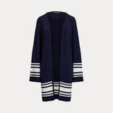 Lauren Ralph Lauren Two-Tone Cardigan In Refined Navy/White