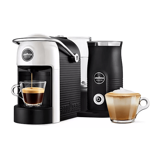 Lavazza 18000421 Black/White Jolie Coffee Machine with Milk Dispenser
