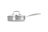 Le Creuset 3-ply Stainless Steel Uncoated Sauté Pan with Poaching Insert