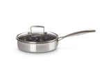 Le Creuset 3-ply Stainless Steel Uncoated Sauté Pan with Poaching Insert