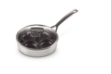 Le Creuset 3-ply Stainless Steel Uncoated Sauté Pan with Poaching Insert