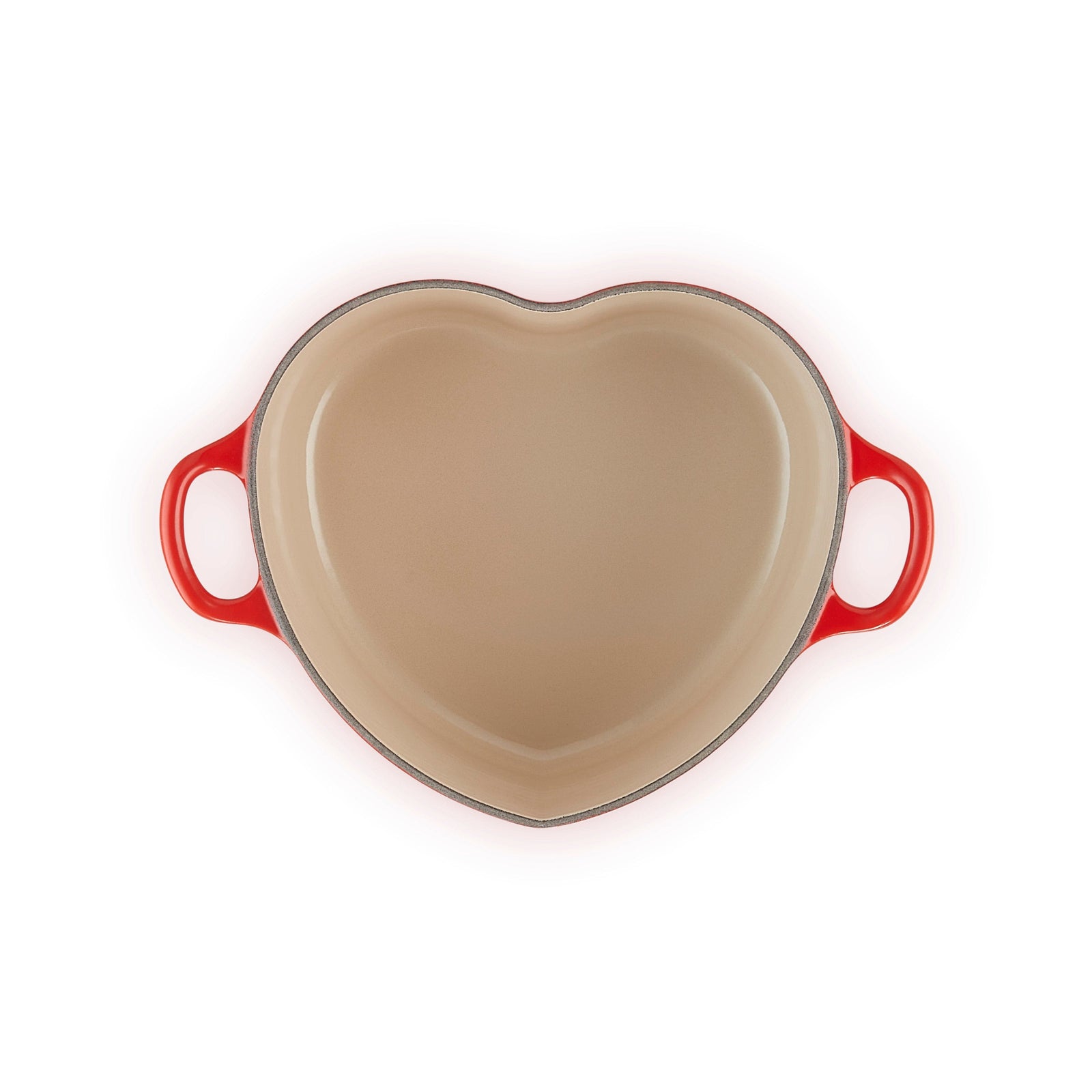 Le Creuset Cast Iron Heart Casserole In Cerise