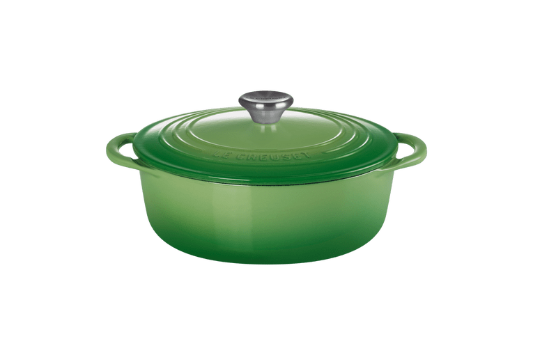 Le Creuset Cast Iron Round Bis Casserole Dish Bamboo Green