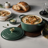 Le Creuset Cast Iron Round Casserole In Forêt - 2.4L