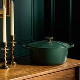 Le Creuset Cast Iron Round Casserole In Forêt - 4.2L