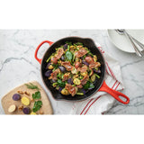 Le Creuset Cast Iron Round Skillet In Cerise